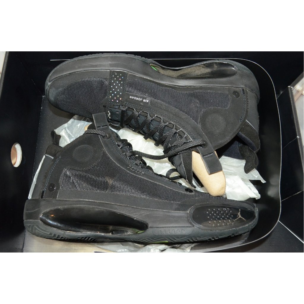 Mens Nike Air Jordan 34 Black Cat Size 10